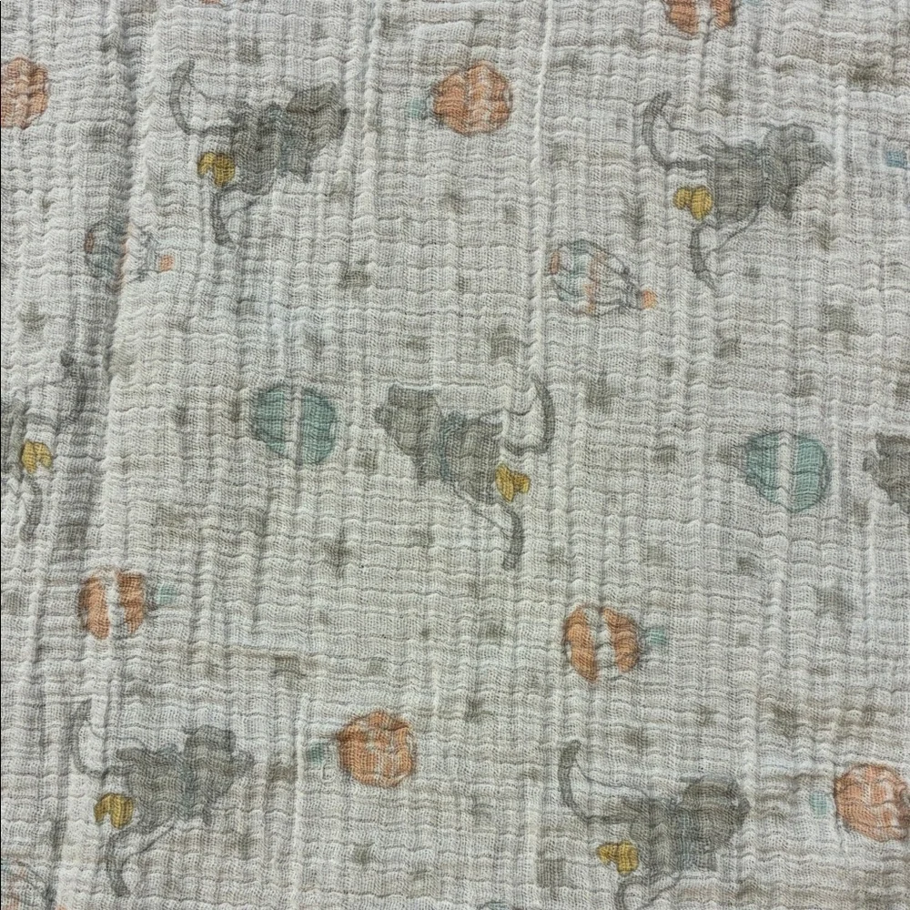 HUGE ADEN + ANAIS DISNEY DUMBO MUSLIN SWADDLE BLANKET SECURITY LOVEY BABY